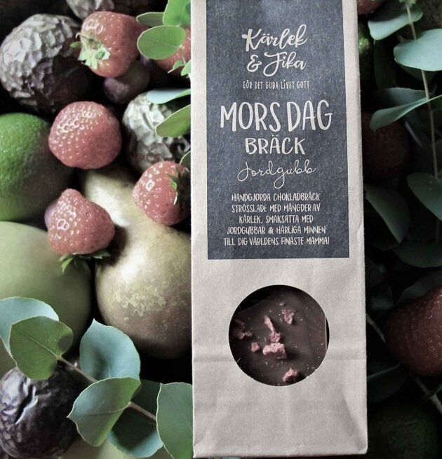 Chokladbräck Mors Dag Jordgubb från Majas Cottage