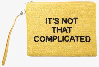 Väska - It´s Not That Complicated från By Mrs P, gul pärlväsk