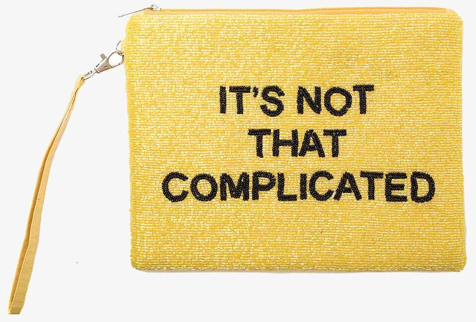 Väska - It´s Not That Complicated från By Mrs P, gul pärlväsk