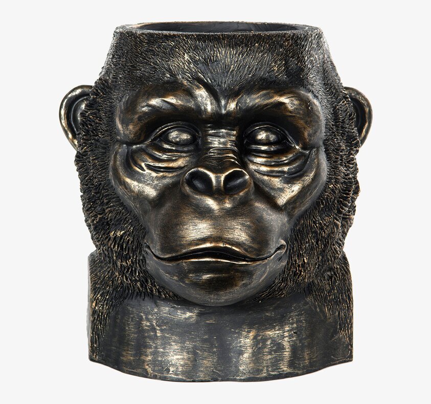 Kruka Gorilla Guld/Brun från A Lot Decoration, unik design