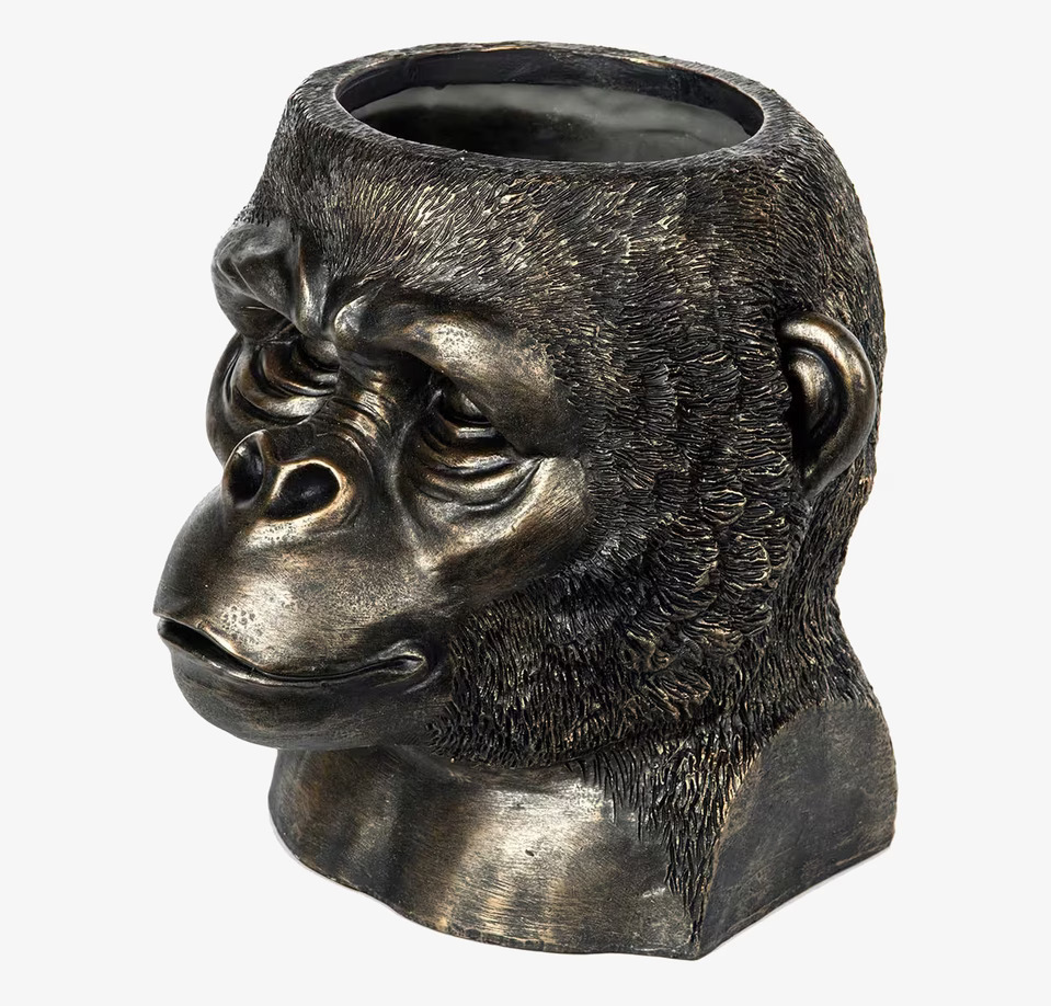 Kruka Gorilla Guld/Brun från A Lot Decoration, unik design