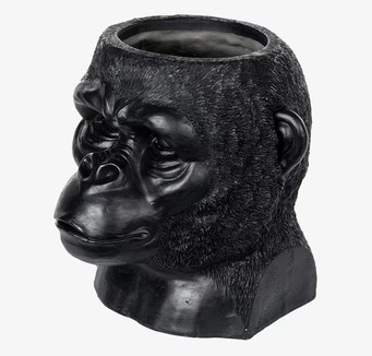 Kruka Gorilla Svart från A Lot Decoration, detaljerad design
