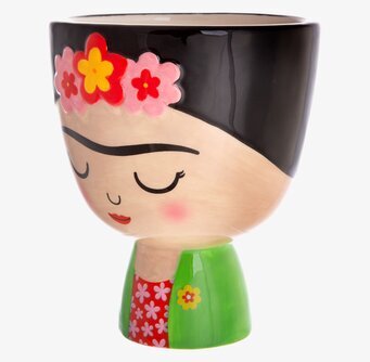 Kruka Frida Kahlo från Sass & Belle med färgglad design
