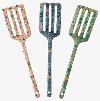 Stekspade - Boogie Prints från Rice, set med tre färgglada