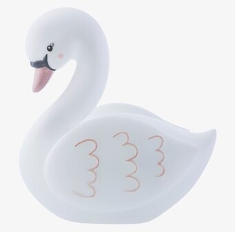 Nattlampa Freya Swan från Sass & Belle i elegant svanform