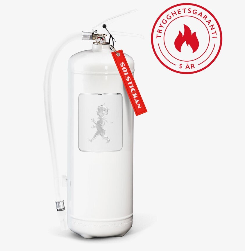 Brandsläckare 6 Kg Vit Med Vitt Emblem från Solstickan