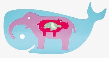 Produkten Schabloner och pussel i ett från Worldwide co