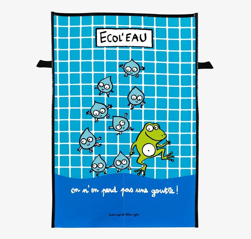 Tvättkorg Blå från Derriére la porte med färgglad design