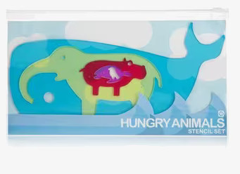 Schabloner och pussel i ett från Worldwide co, färgglada djur