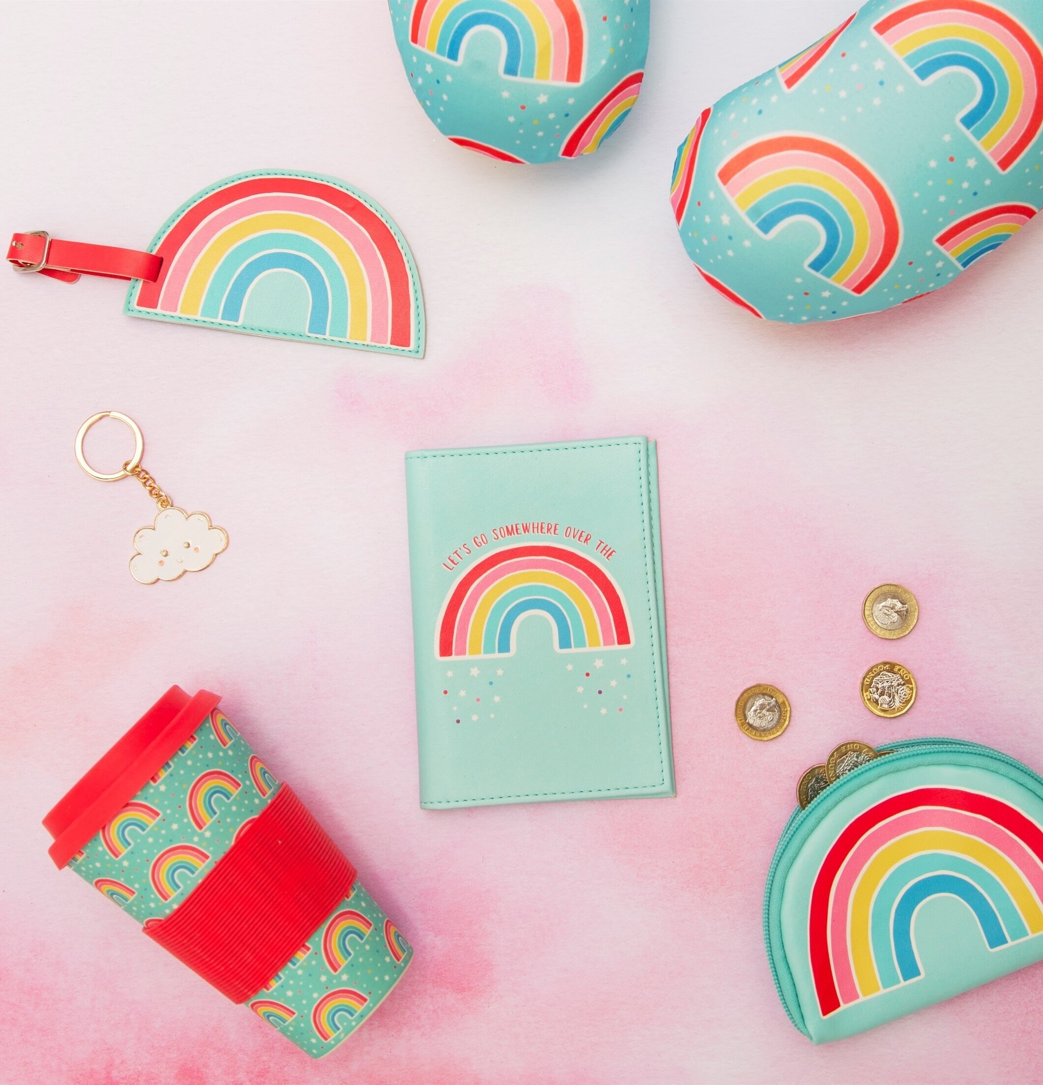 Nyckelring Cloud från Sass & Belle med färgglada produkter