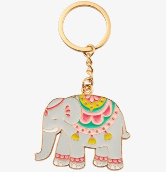 Nyckelring Mandala Elephant från Sass & Belle i detalj