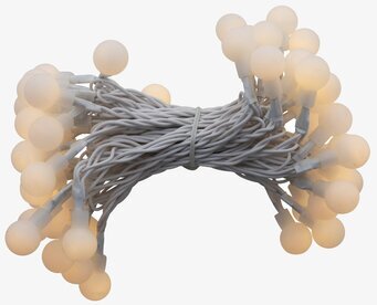 LED String Light Vit från Rice, vit ljusslinga med LED-lampor