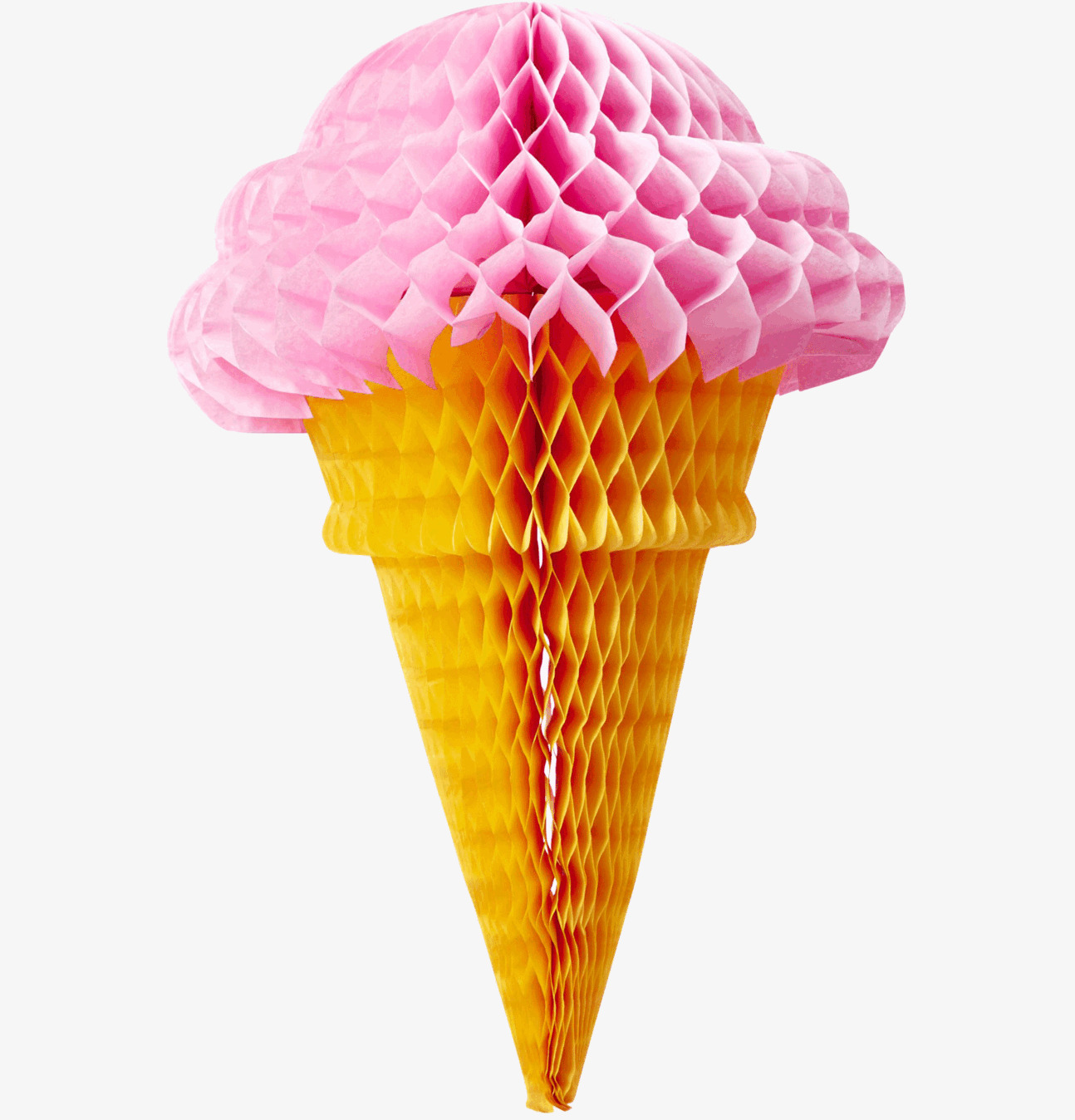 Honeycomb Ice Cream från Rice, pappersdekoration som glass