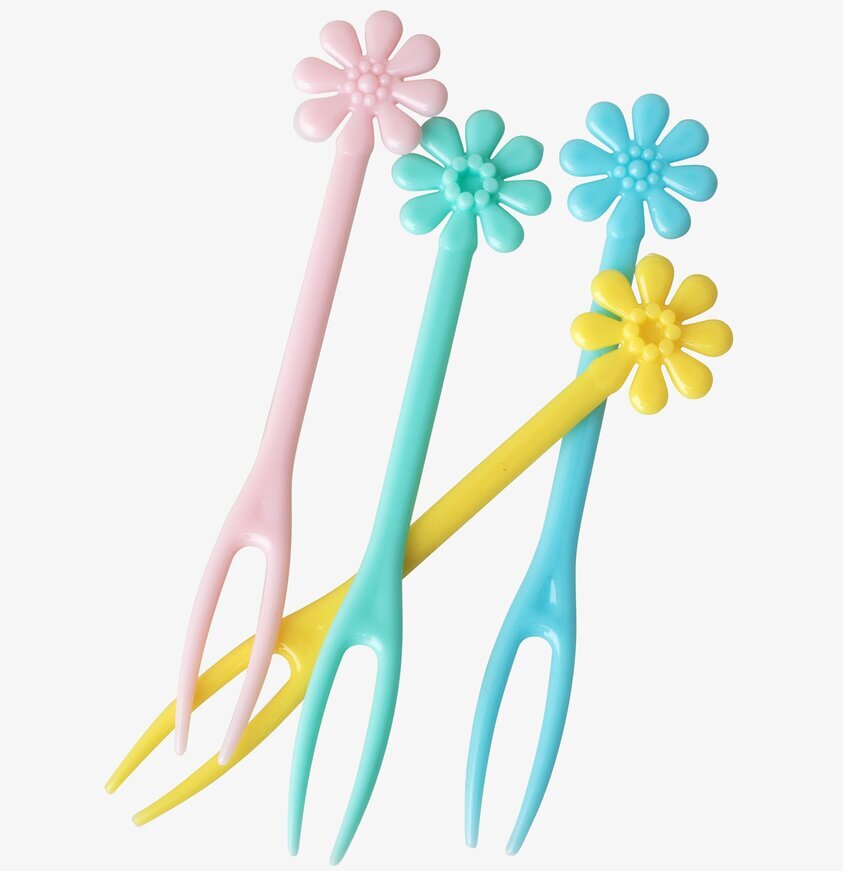 Canapégaffel/Cocktailpinne från Rice i färgglad design