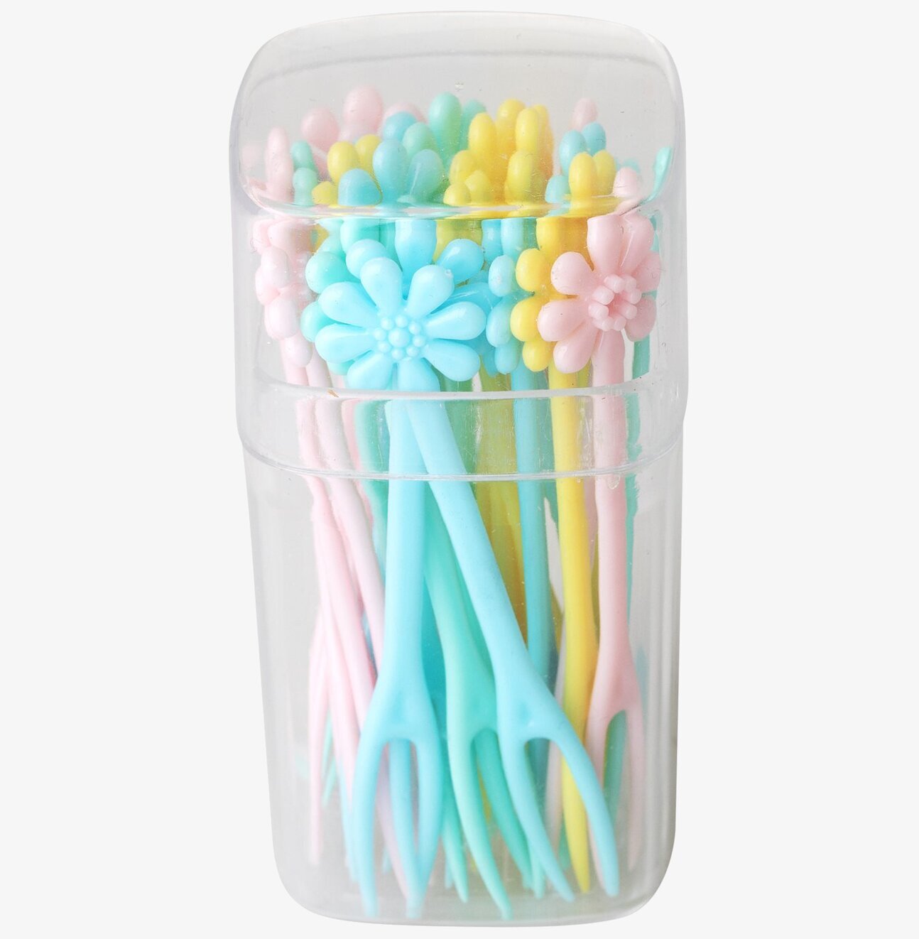 Canapégaffel/Cocktailpinne från Rice i färgglad förpackning