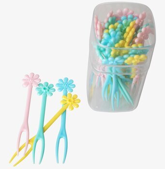 Canapégaffel/Cocktailpinne från Rice i pastellfärger