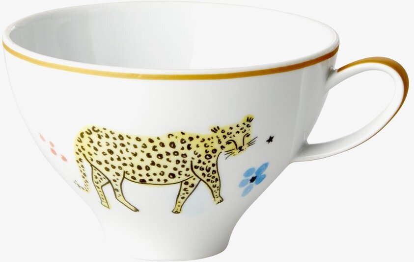 Tekopp Wild Leopard Print från Rice med leoparddesign