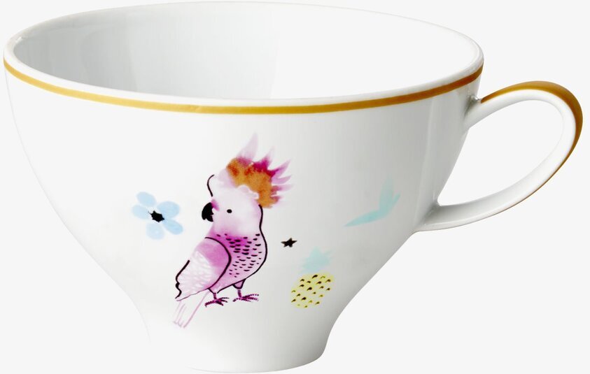 Tekopp Cockatoo Print från Rice med färgglad kakadua-design