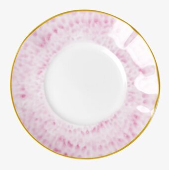 Assiett/Tallrik Bubblegum Pink Glaze Print från Rice