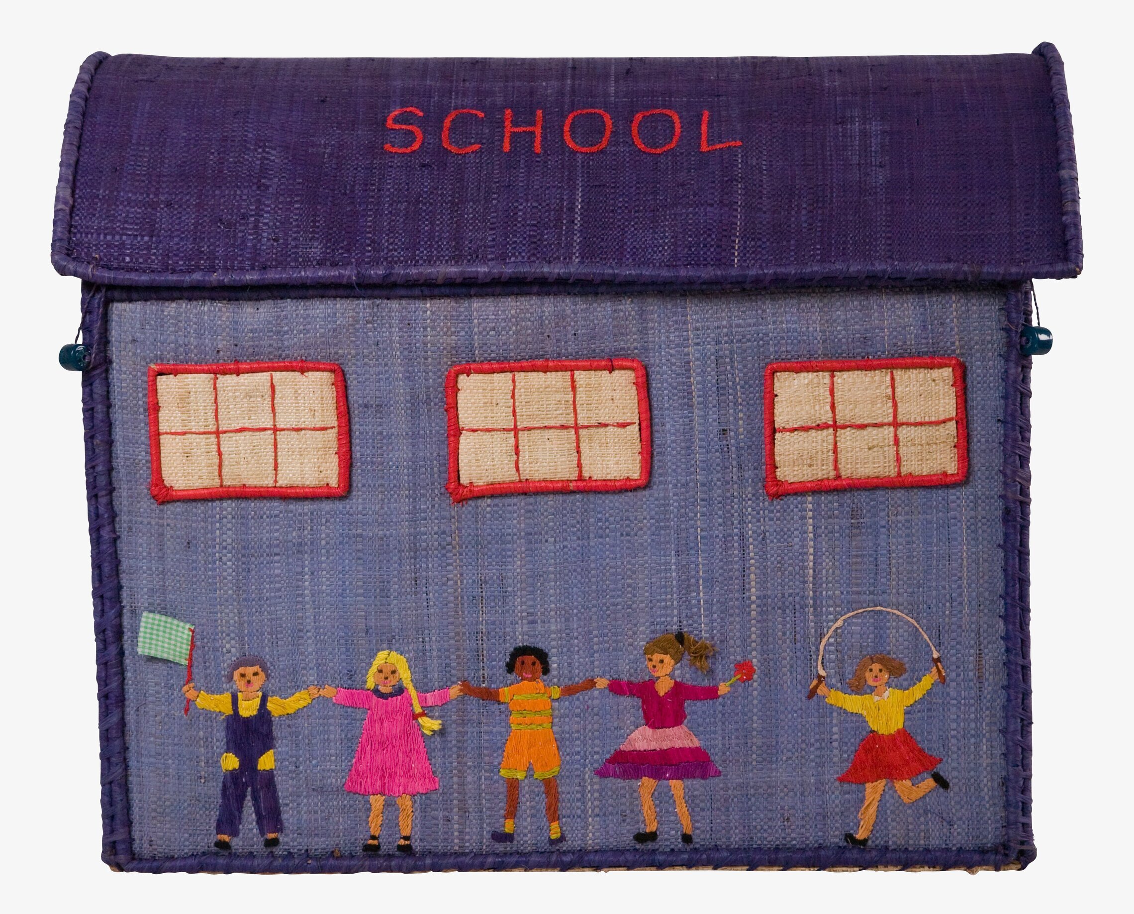 Förvaringslåda Skola L från Rice med skolbyggnadsdesign