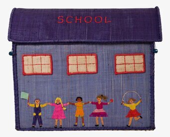 Förvaringslåda Skola L från Rice med skolbyggnadsdesign