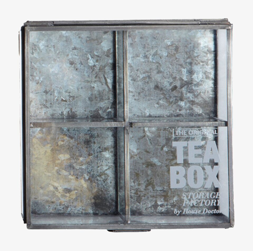 Storage The Original Tea Box från House Doctor med glasdörr
