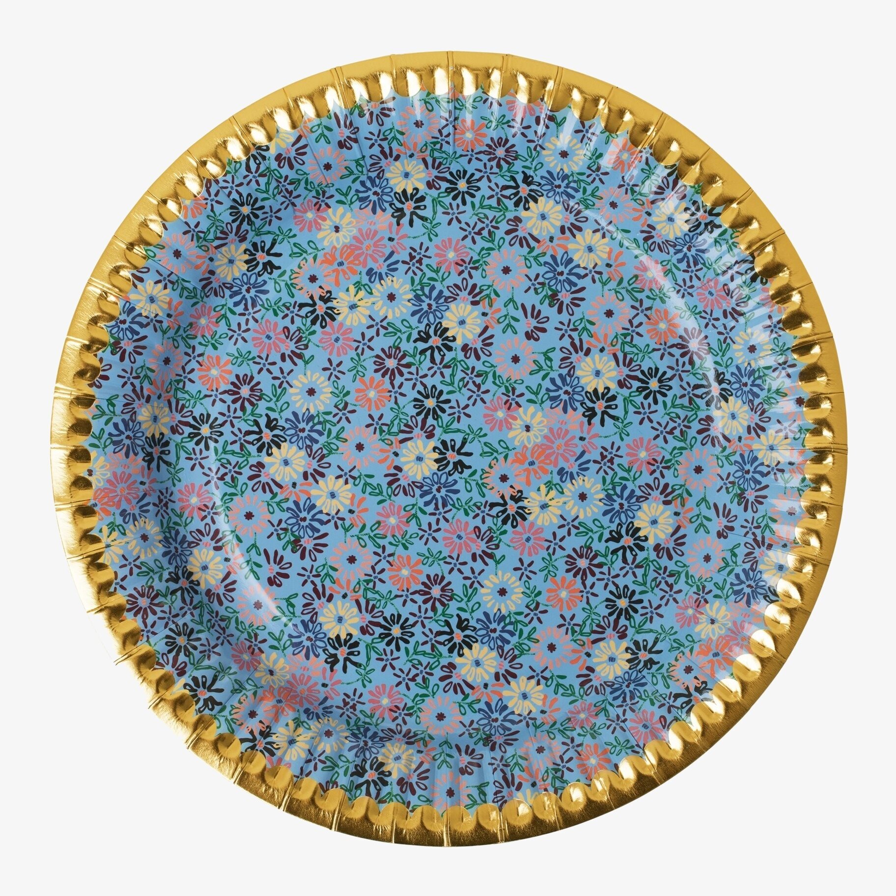 Papperstallrikar Cocktail & Flowers Print från Rice