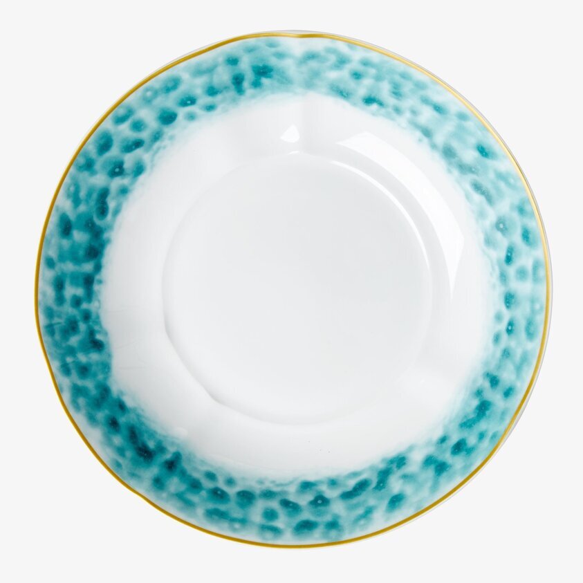 Pastaskål Jade Print från Rice med grönt och gult mönster