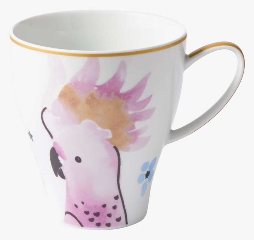 Porslinsmugg Cockatoo Print från Rice med kakaduamotiv