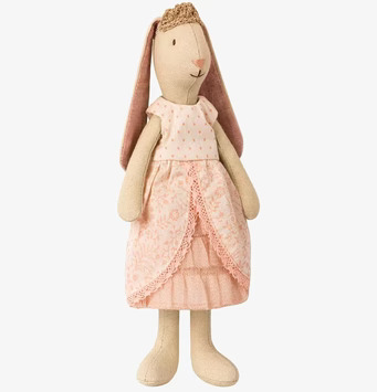 Mini Bunny Princess Rose från Maileg i prinsessklänning