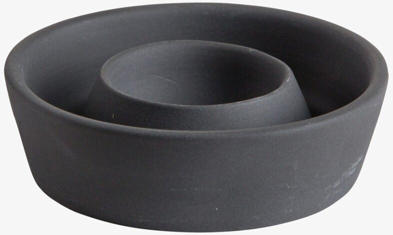 Äggkopp Stengods Mörkgrå från Ernst, elegant och robust