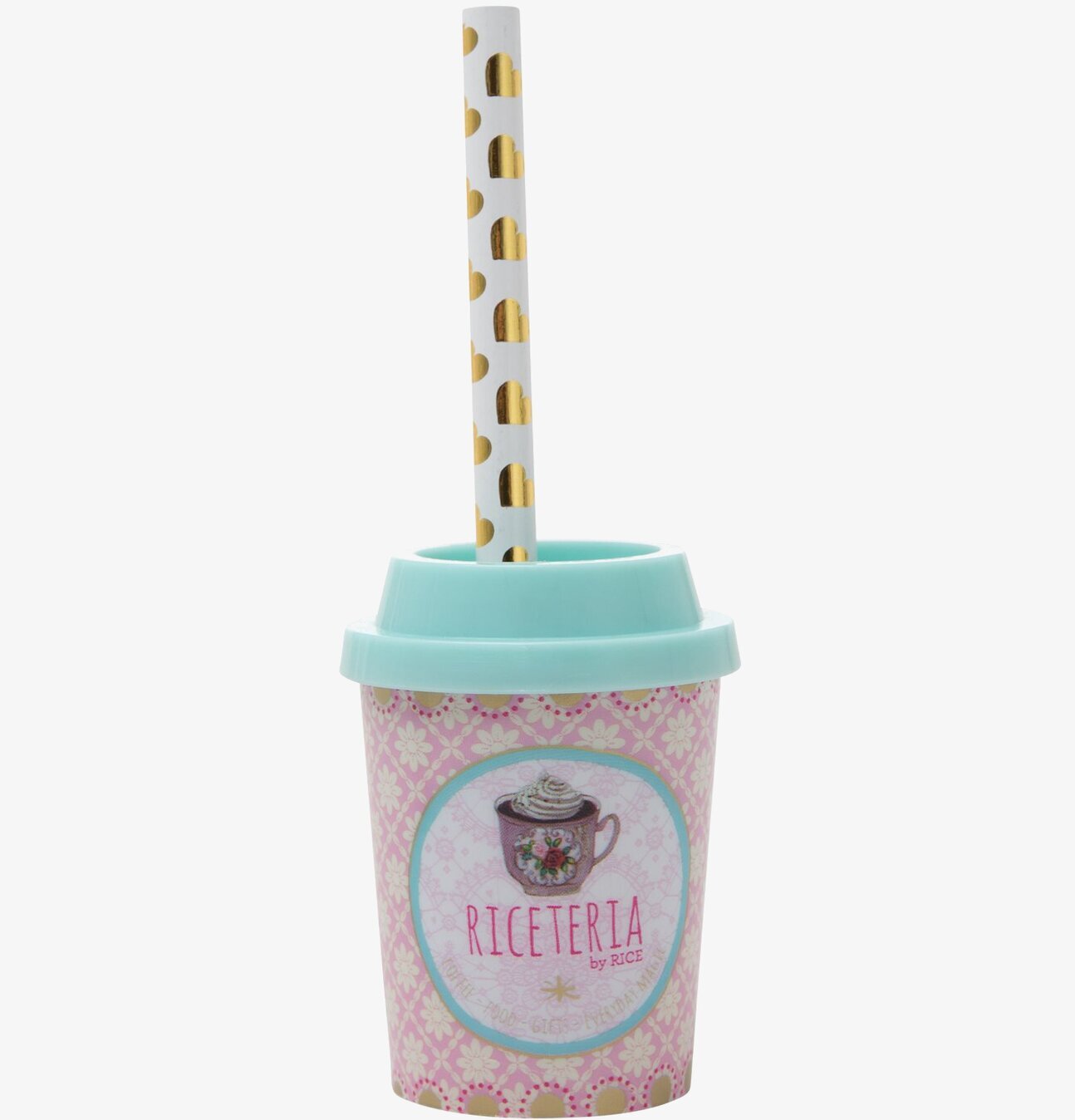 Pennvässare Inkl Penna från Rice med blommönstrad mugg