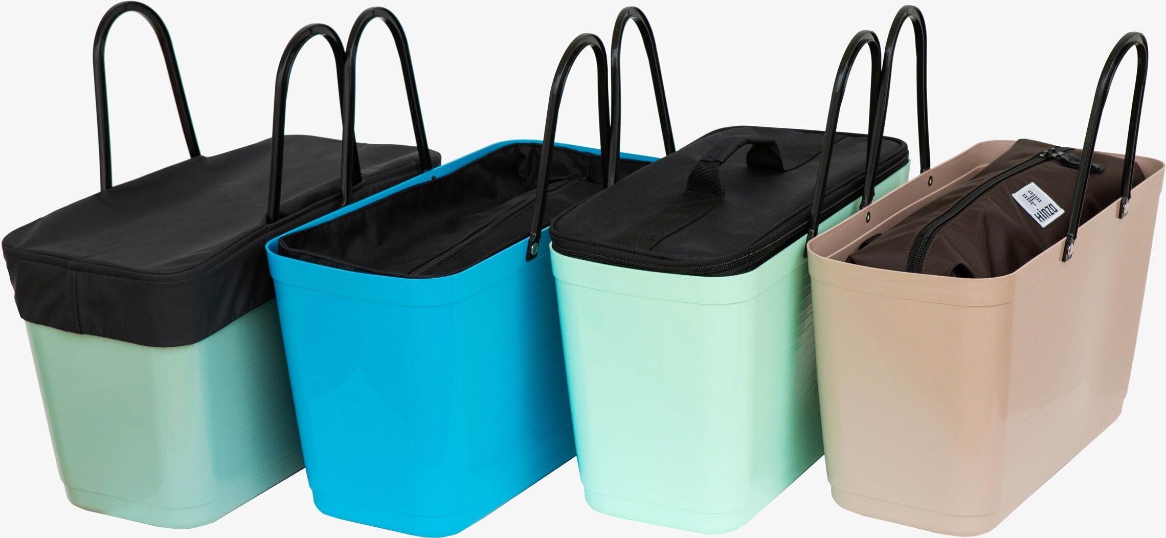 Hinza Innerväska Liten Svart i beige Hinza-väska