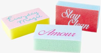 Kökssvamp 3-Pack från Rice med färgglad och inspirerande design