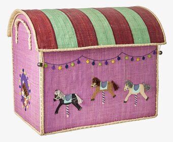 Förvaringshus Tivoli från Rice, lekfullt och färgglatt