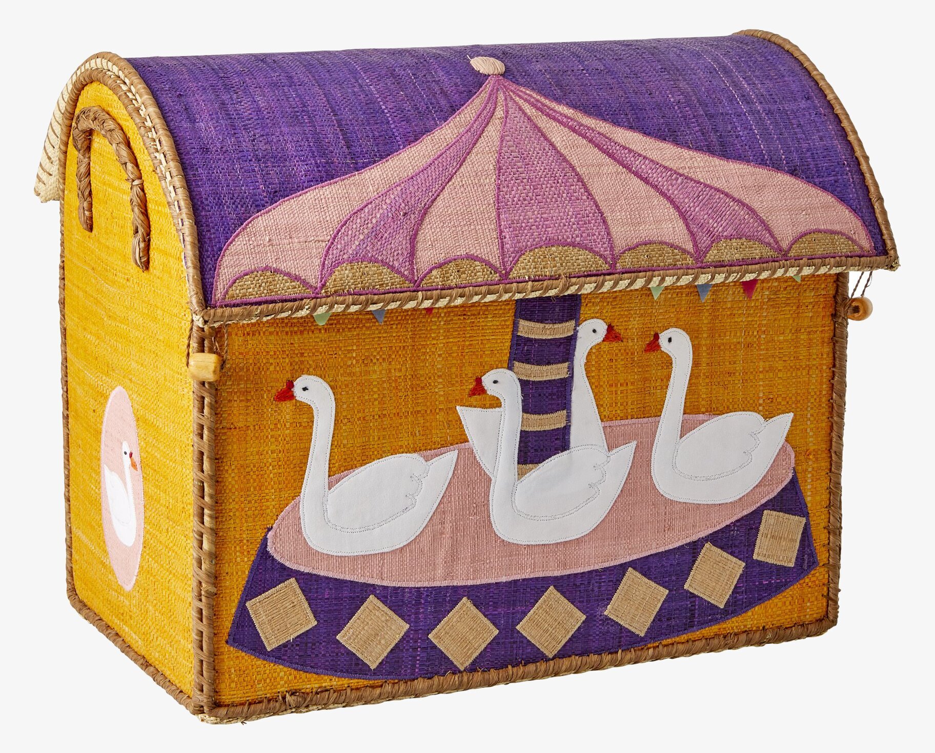 Förvaringshus Tivoli från Rice med färgglad tivolidesign