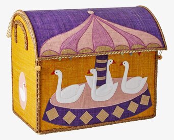 Förvaringshus Tivoli från Rice med färgglad tivolidesign