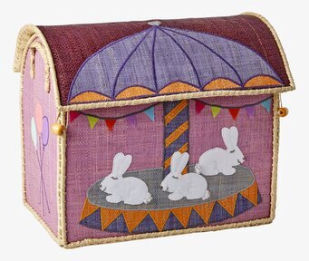 Förvaringshus Tivoli från Rice med lekfullt tivolitema