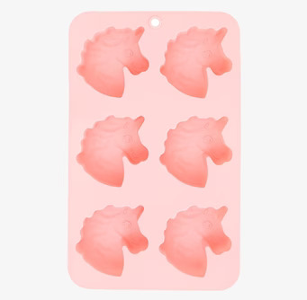 Silikonform Enhörning från Rice med sex detaljerade former