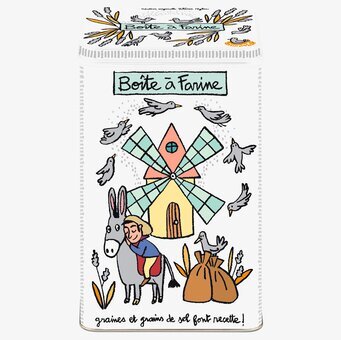 Bild av charmig plåtburk med lekfull design och motiv