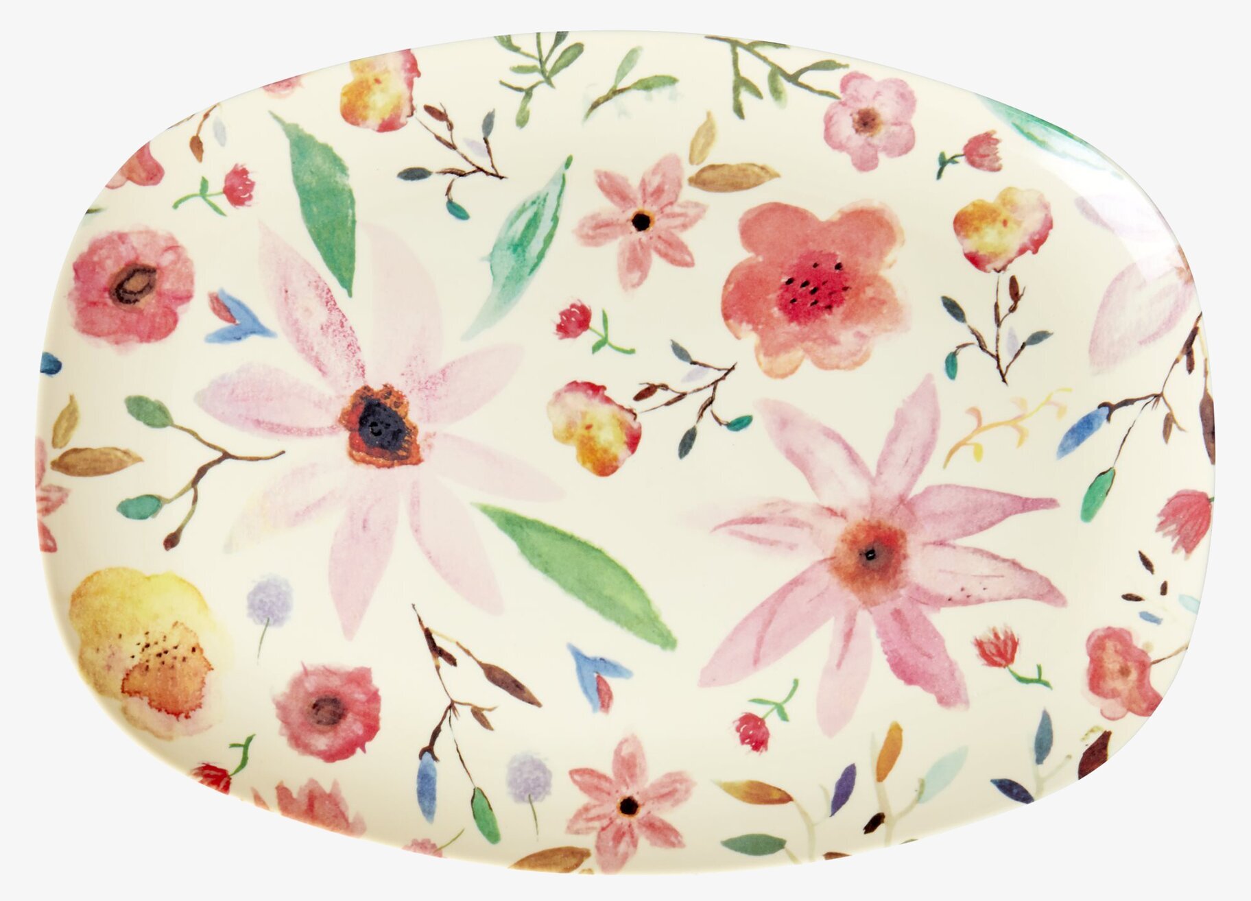 Tallrik Selmas Flower Print från Rice med blommönster