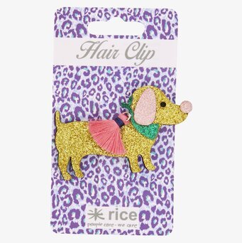 Hårspänne Glitter från Rice med glittrande tax-design