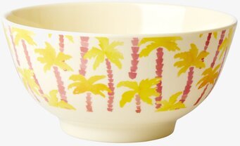 Skål Palm Tree Print från Rice med tropiskt mönster