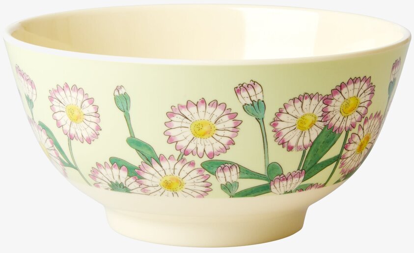 Skål Daisy Print från Rice med livligt tusenskönemotiv