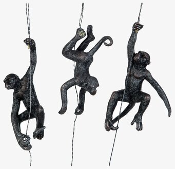 Hängande Apor - 3 Pack från A Lot Decoration i dynamiska poser