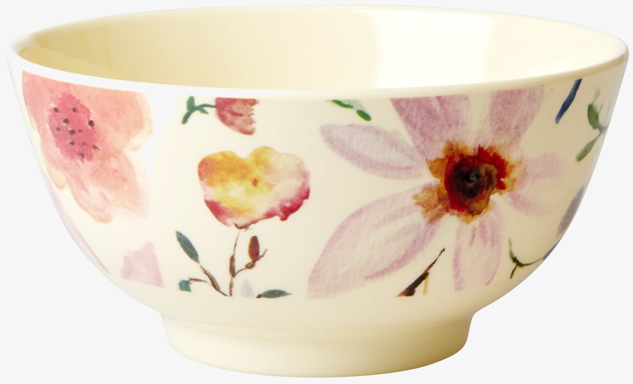 Skål Selmas Flower Print från Rice med livfullt blommönster