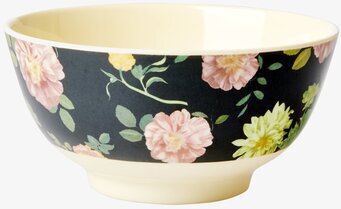 Skål Dark Rose Print Rice Skålar att äta ur tilltugg Såskannor/Vispskål servering Matlådor Förvaring av lunch/mat