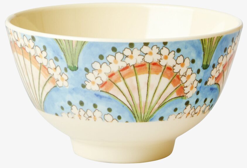 Liten Skål Flower Fan Print från Rice med blommigt mönster