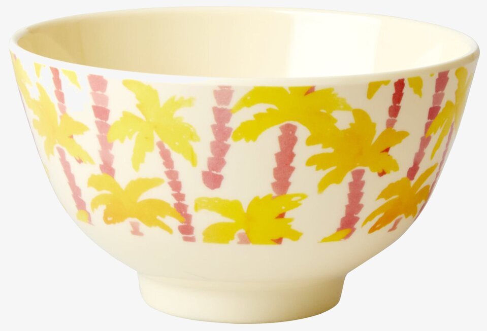 Liten Skål Palm Tree Print från Rice med tropiskt mönster