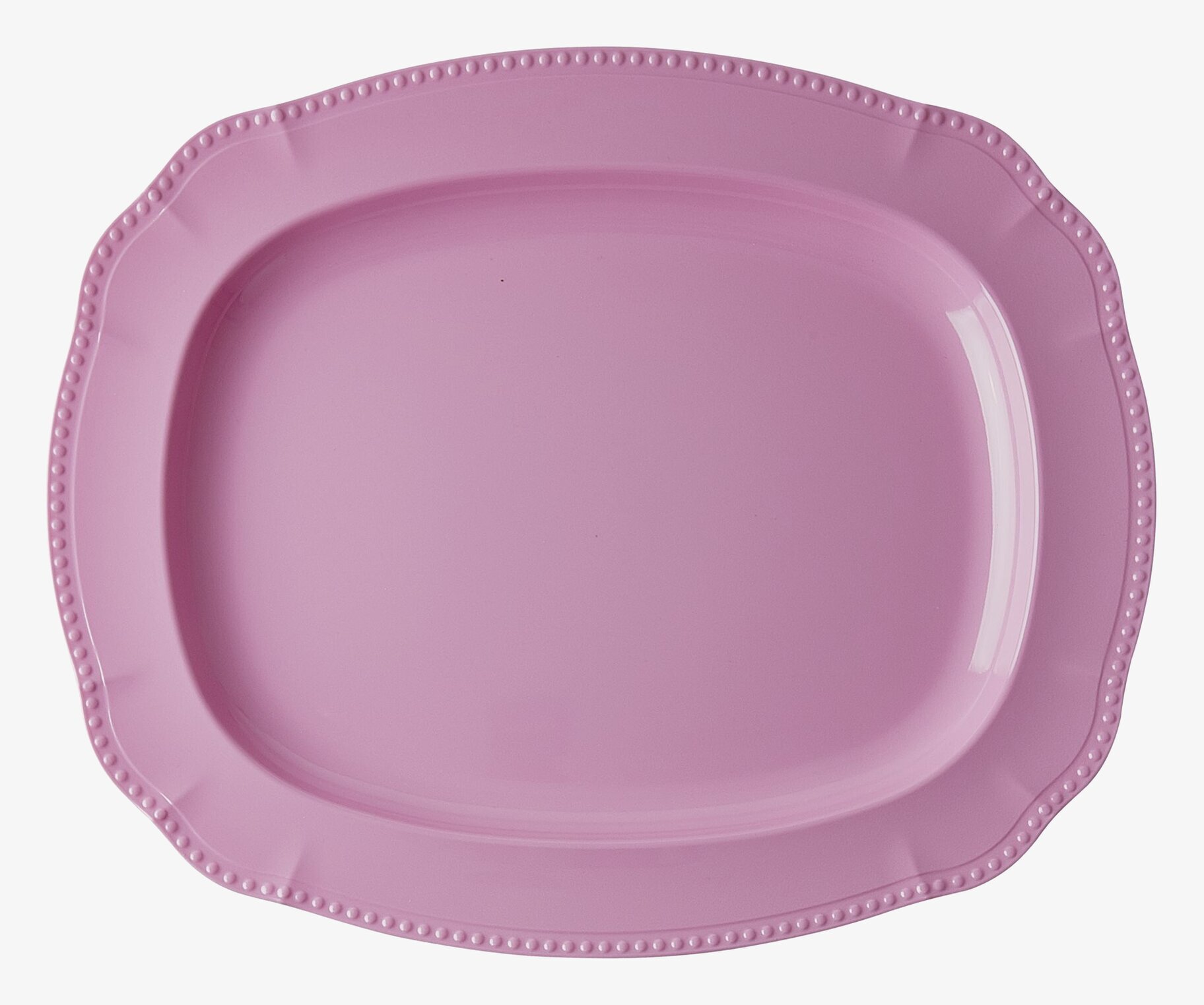 Serveringsbricka Rosa från Rice i rosa med präglad kant